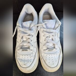 Nike Kids White Lace-Up Sneakers